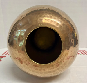 High Quality <b>Vintage</b> Brass Flower <b>Vase</b> with Handmade Hammered Engraving and Gold Finish for Wedding or Home Decor - Product Image 3