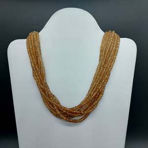 Natural Faceted Beads <b>Necklace</b> Zircon Shade Vintage Religious Style Featuring Jade <b>Opal</b> Garnet Agate Turquoise Pearl Quartz - Product Image 1