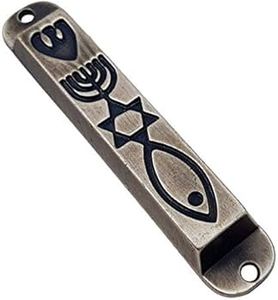 Émail de porte Mezuzah en forme de rectangle et alliage de zinc avec boîtier peint coloré bénédiction Mezuzah pour usage domestique - Product Image 6