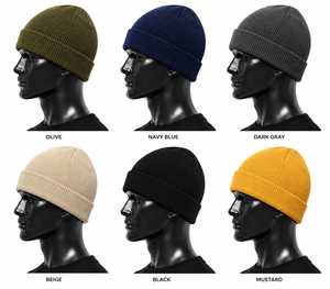 Gorro de Punto Acanalado Vintage Premium Unisex con Puño y Bordado, Ideal para Viajes, Tejido Común - Product Image 6