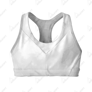 สปอร์ตบราสีพื้นสำหรับผู้หญิง ใส่สบาย รองรับแรงกระแทกสูง เหมาะสำหรับโยคะ วิ่ง ฟิตเนส ออกกำลังกาย ชุดออกกำลังกายทันสมัยสำหรับการออกกำลังกาย - Product Image 2