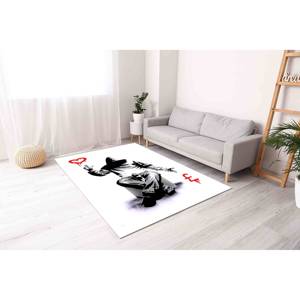 Tapis Banksy Money : Tapis d'intérieur antidérapant lavable en machine, avec poils doux - Product Image 4