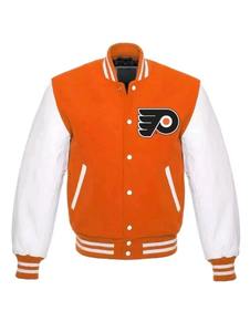 Chaqueta personalizada Letterman para hombre, chaqueta universitaria de lana y cuero PU de primera calidad con logotipo bordado - Product Image 3