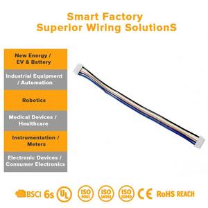 産業用ロボットおよび画像機器向けのマルチピンXH円形コネクタを備えたOEMカスタムワイヤーハーネスおよびケーブルアセンブリ - Product Image 3