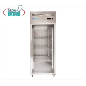 Refrigerador de Bebidas Ventilado con 1 Puerta de Vidrio y Control de Temperatura Equipo de Cocina Comercial Monobloque +0/+8C, 650 Litros, Clase C, Enchufable - Product Image 1