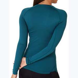 Camiseta de equitación de aspecto profesional para mujer, manga larga, ligera, de secado rápido, 100% poliéster, capa base para mujer - Product Image 5