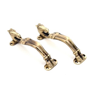 ลูกบิดประตูทองเหลืองโบราณ  แบบมันเงา สำหรับตู้ ลิ้นชัก และเฟอร์นิเจอร์หลักในบ้าน - Product Image 1