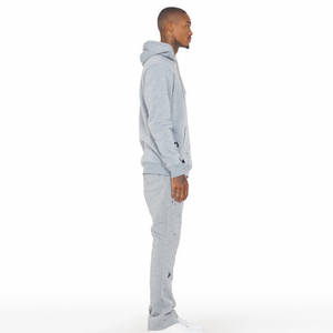 Trajes de sudor lisos personalizados Sudadera con capucha de peso pesado y traje de mejor diseño apilado 100% chándales de algodón de Pakistán - Product Image 4