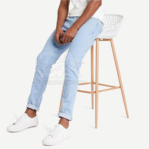 Pantalon en jean avec logo personnalisé à prix raisonnable pour hommes, tenue décontracté, pantalon en jean pour hommes de couleur personnalisée - Product Image 3