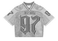 Maillot de football américain personnalisé, short 100% polyester, séchage rapide, respirant, lettres imprimées, style sport décontracté, hip-hop, unisexe