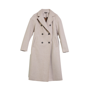 Manteau pour femme en polyester fabriqué en Italie, marque privée, automne-hiver, trench-coat à double boutonnage avec poches, différentes couleurs - Product Image 1