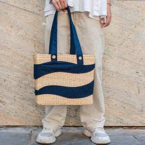 Designer Water Hyacinth Straw <b>Beach</b> Bag Handbags for Women - Product Image 1