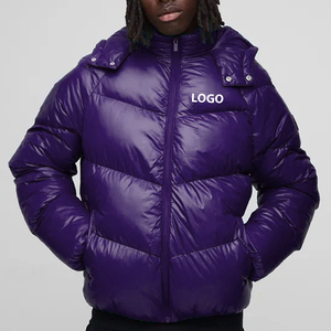 Chaqueta de Invierno para Hombre, con Capucha, Color Sólido, Informal, Deportiva, Abrigada, de Lona, Impermeable y Cortavientos - Product Image 1