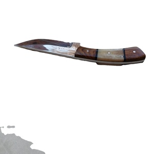 Venta caliente personalizado hecho a mano de acero inoxidable cuchillo Skinner hoja fija cuchillo de caza al aire libre con hueso y mango de madera - Product Image 4