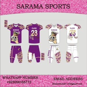 Uniformes de fútbol personalizados para hombres y niños, uniformes de fútbol americano bordados y sublimados disponibles, - Product Image 6