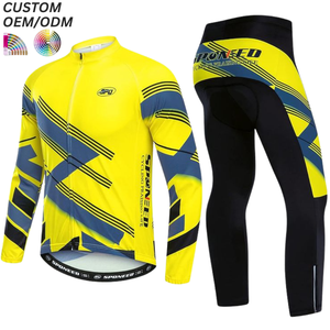 Ensemble maillot et short de cyclisme personnalisé avec logo imprimé, 100 % polyester, séchage rapide, respirant, OEM ODM pour commandes en gros - Product Image 1