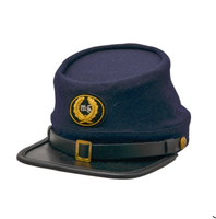 Gorras Kepi de la Más Alta Calidad con Bordado de Corona de Oro Médico y Banda de Lana Americana