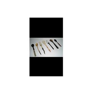 Unique Style With High Quality Natural Horn Spoon Set <b>Colourful</b> Handle With <b>Resin</b> & Wood for Hotel and Restaurant Cafe Dinings - Product Image 1