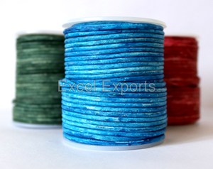 Premium Quality Round Brown Leather <b>Cord</b> Laces High End Jewelry Making Components - Product Image 5