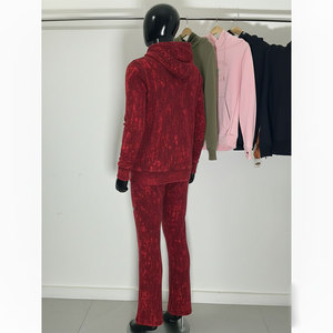 Conjunto Deportivo de Invierno para Hombre, Sudadera con Capucha 100% Algodón, Tie Dye, Bordado 3D, MOQ Bajo, Talla Grande - Product Image 4