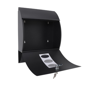 Precio de fábrica Buzón montado en la pared Forma curva de acero galvanizado con cerradura de tediton resistente a la intemperie OEM Mayorista personalizado - Product Image 2