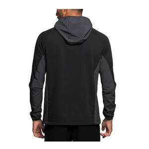Manteau en duvet imperméable pour hommes personnalisé OEM/ODM veste coupe-vent à la mode avec col à capuche veste de style décontracté - Product Image 3