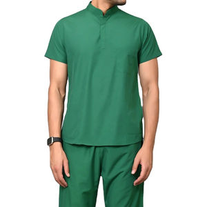 New Customized Surgical Uniforms <b>Mens</b> Scrub Set Medical Workwear Clinical Scrubs Top and Pant Spa Doctor Nursing Tunic <b>Suit</b> - Product Image 5