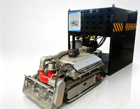 Robot de dragage amphibie à moteur diesel pour déchiquetage de boues en extérieur (rivière, lac), machine robuste pour l'extraction de boues en milieu urbain, garantie 1 an