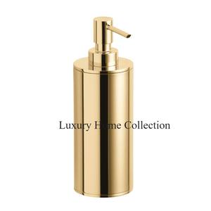 Élégant distributeur de savon de salle de bain couleur or utilisation de nettoyage des mains bouteille de savon et distributeur accessoires de salle de bain fournitures de l'inde - Product Image 1