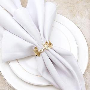 Servilletero de agradecimiento personalizado para Decoración de mesa de vacaciones, fiestas, bodas, eventos, Hotel, comedor, toque único - Product Image 6