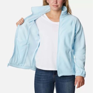 Personalizado al por mayor de invierno de peso pesado de las mujeres chaquetas de lana sin capucha gruesa cremallera completa chaquetas de lana de poliéster - Product Image 2