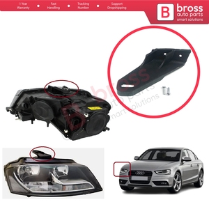 BHL48 Headlight <b>Holder</b> Mount Repair Bracket Tab Set Right Side for A3 MK2 8P 2008-2013 Facelift 8P0998122A - Product Image 5