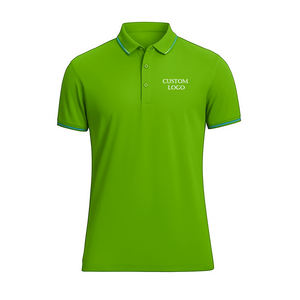 Polo para hombre con logotipo personalizado, camiseta de polo de golf lisa de manga corta de algodón transpirable, ropa cómoda para oficina - Product Image 1