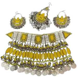 Parures de bijoux de luxe tendance pour mariage, en acier inoxydable plaqué argent antique, bijoux fins pour femmes, de haute qualité, faits à la main, vintage - Product Image 1