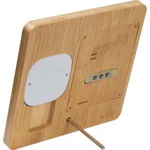 Stazione Meteo BRUNO in Bambù, Orologi da Tavolo e Scrivania Personalizzati - Product Image 2