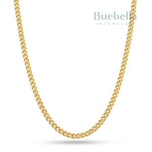 Venta caliente 925 Plata oro blanco VVS Moissanite Hip Hop cadena cubana 4mm ancho collar oro blanco cadena cubana - Product Image 1