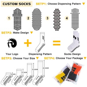 Chaussettes de football décontractées pour hommes, fabrication sur mesure, standard, spandex/polyester/coton, respirantes, entraînement - Product Image 2