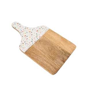 Planche à découper en bois de terre cuite Vaisselle personnalisée pour les légumes et le fromage - Outil de cuisine élégant Blocs à découper - Product Image 5