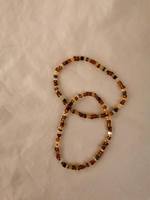 Lot de 15 bracelets personnalisés en pierre naturelle œil de tigre, inspiration automne, tons terreux, perles de culture d'eau douce baroques, bijoux de luxe pour cadeau