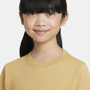 Venta al por mayor de camiseta de verano de media manga para niños cuello redondo de algodón suave con estampado personalizado patrón sólido diseño básico de cuello redondo - Product Image 3