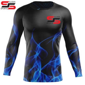 Rashguard de vêtements de sport personnalisé en gros pour adultes et garçons Compression à manches longues avec impression sublimée Utilisation MMA - Product Image 3