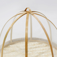 Vietnam's premium 100% bamboe fruitmand, handgemaakt, ecologisch verantwoorde nettenhoes, creatief design, Artex Dong Thap, Ø36,5cm x H27cm