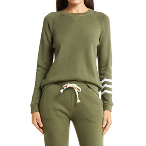 Chándal de algodón 100% para mujer, conjunto de sudaderas lisas de la mejor calidad, conjunto de sudadera y Jogger personalizado a la venta - Product Image 1