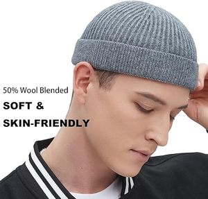 Vente en gros de bonnet personnalisé, bonnet d'hiver en tricot, bonnet tricoté élégant avec broderie de logo pour les acheteurs de marques de vêtements - Product Image 4