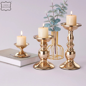 Bougeoir en métal vintage fait à la main support décoratif au design unique pour décorations de mariage/maison dernière version autre bougie - Product Image 6