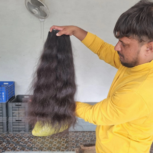 ผมหยักศกธรรมชาติสำหรับต่อผมหยักศกแบบอินเดียสีดำเงางามและนุ่มสลวย - Product Image 6