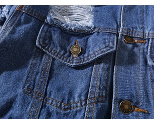 Chaqueta Vaquera Corta con Capucha, Estilo Retro Casual, Ajuste Holgado, Precio de Mayoreo, Nueva Colección - Product Image 4