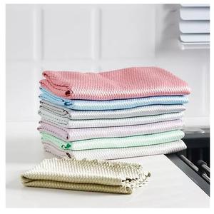Couleur unie prix de gros haute qualité 100% coton biologique ménage cuisine nettoyage Gots certificat séchage rapide torchon - Product Image 2