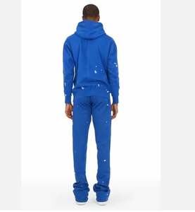 Vente en gros de survêtements personnalisés délavés à l'acide pour hommes à capuche à manches longues avec un design personnalisé et un style Hip Hop - Product Image 6