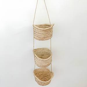 <b>Vegetable</b> baskets handcrafted from seagrass wholesale price natural sea grass fruit hanging basket - Product Image 1